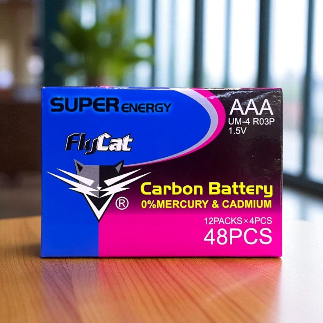 PILAS FLYCAT (AAA) CARTON X 4 PCS PILAS FLYCAT (AAA) CARTON X 4 PCS